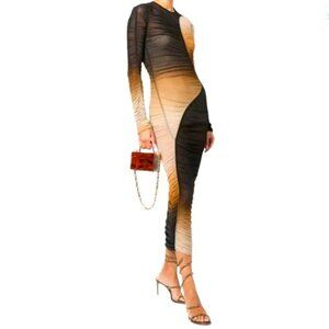 NWT! HERSKIND Jada Dress Ombré bodycon size small/Medium with adjustable length